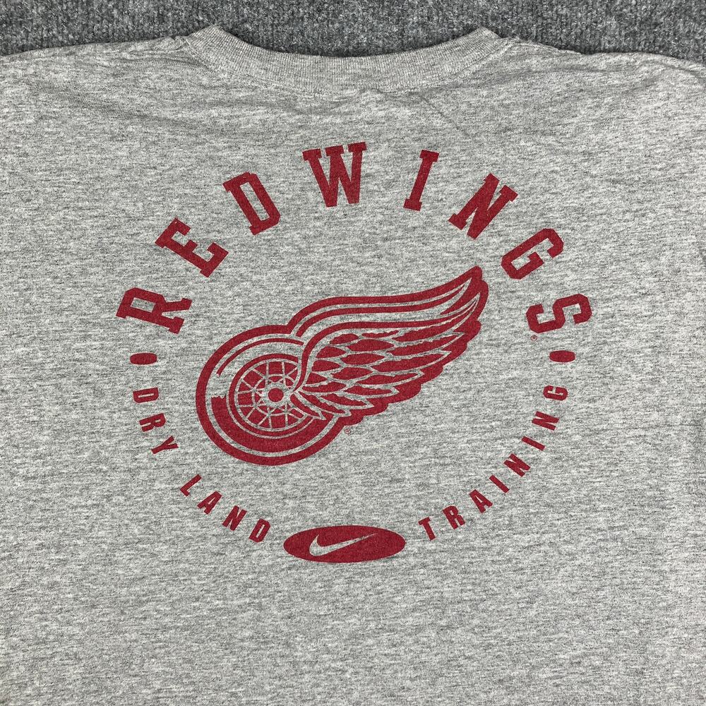 Nike‎ Tank Top Mens Size XL Gray Red Wings NHL Dry Land Training Graphic USA
